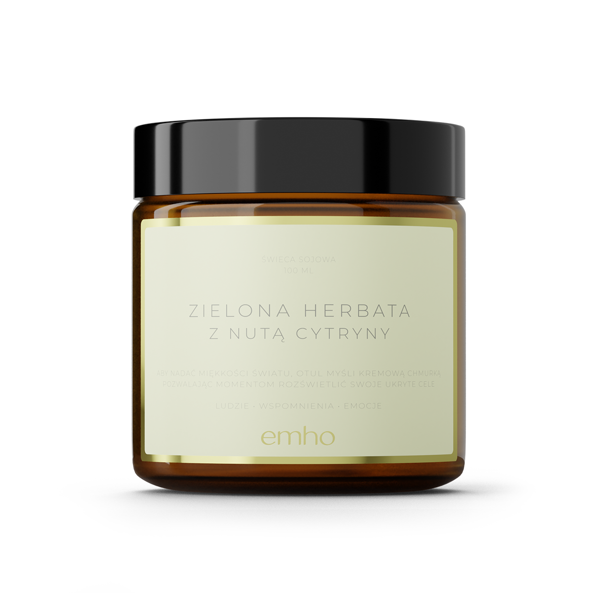 Świeca sojowa ZIELONA HERBATA Z NUTĄ CYTRYNY