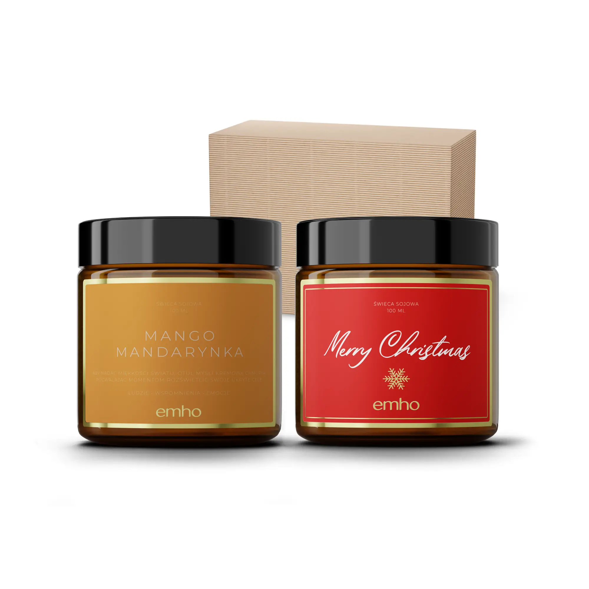 Zestaw świec owocowych + świąteczna