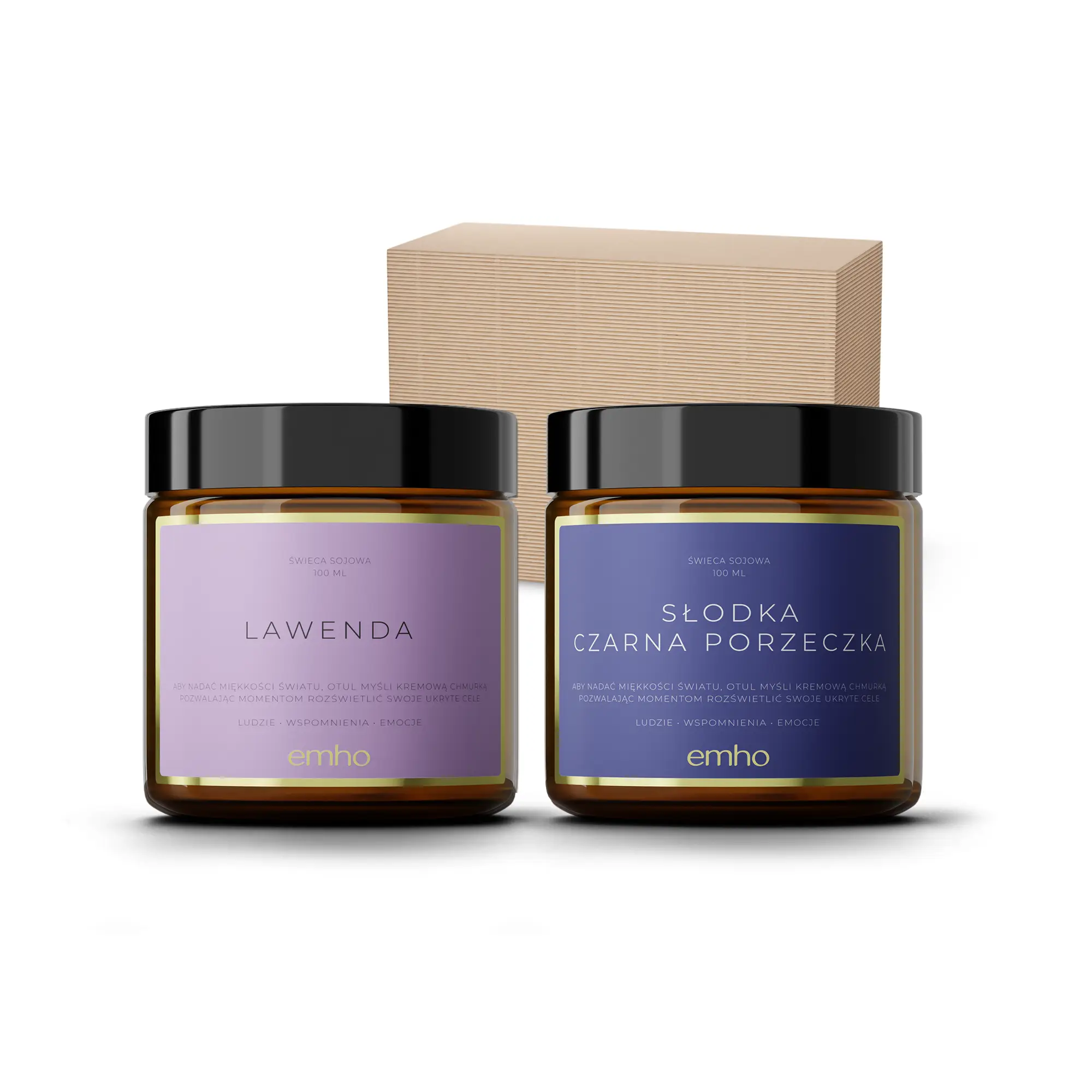 Zestaw zapachowych świec sojowych - świece zimowe