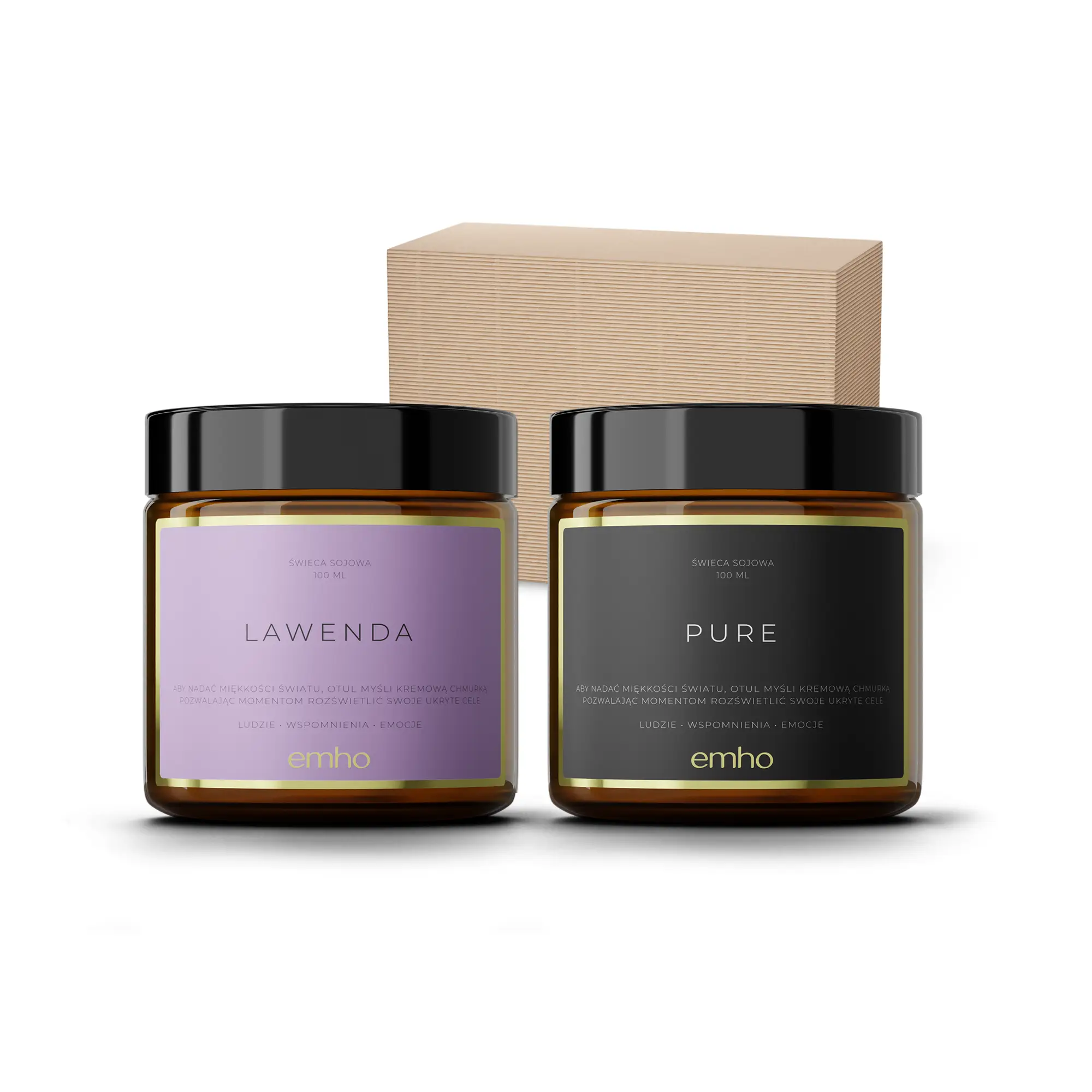 kwiatowy zestaw świec sojowych