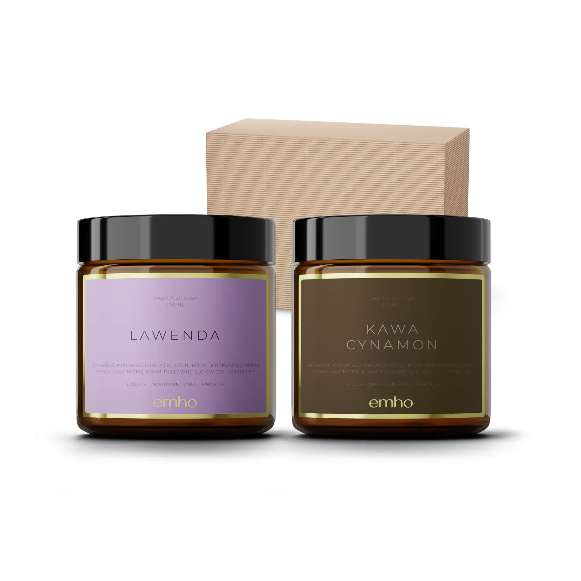 zestaw świec sojowych na święta