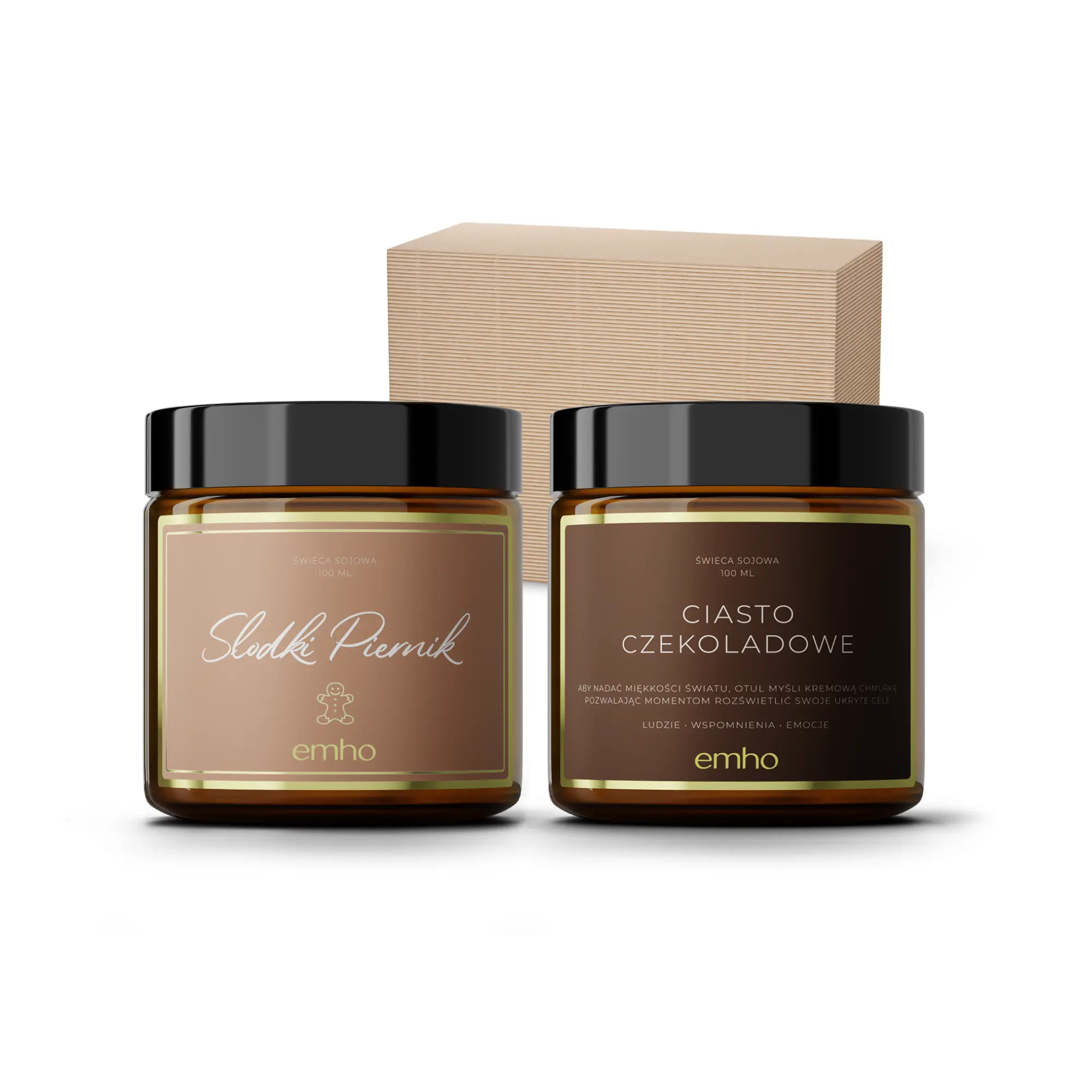 zestaw świec sojowych na święta