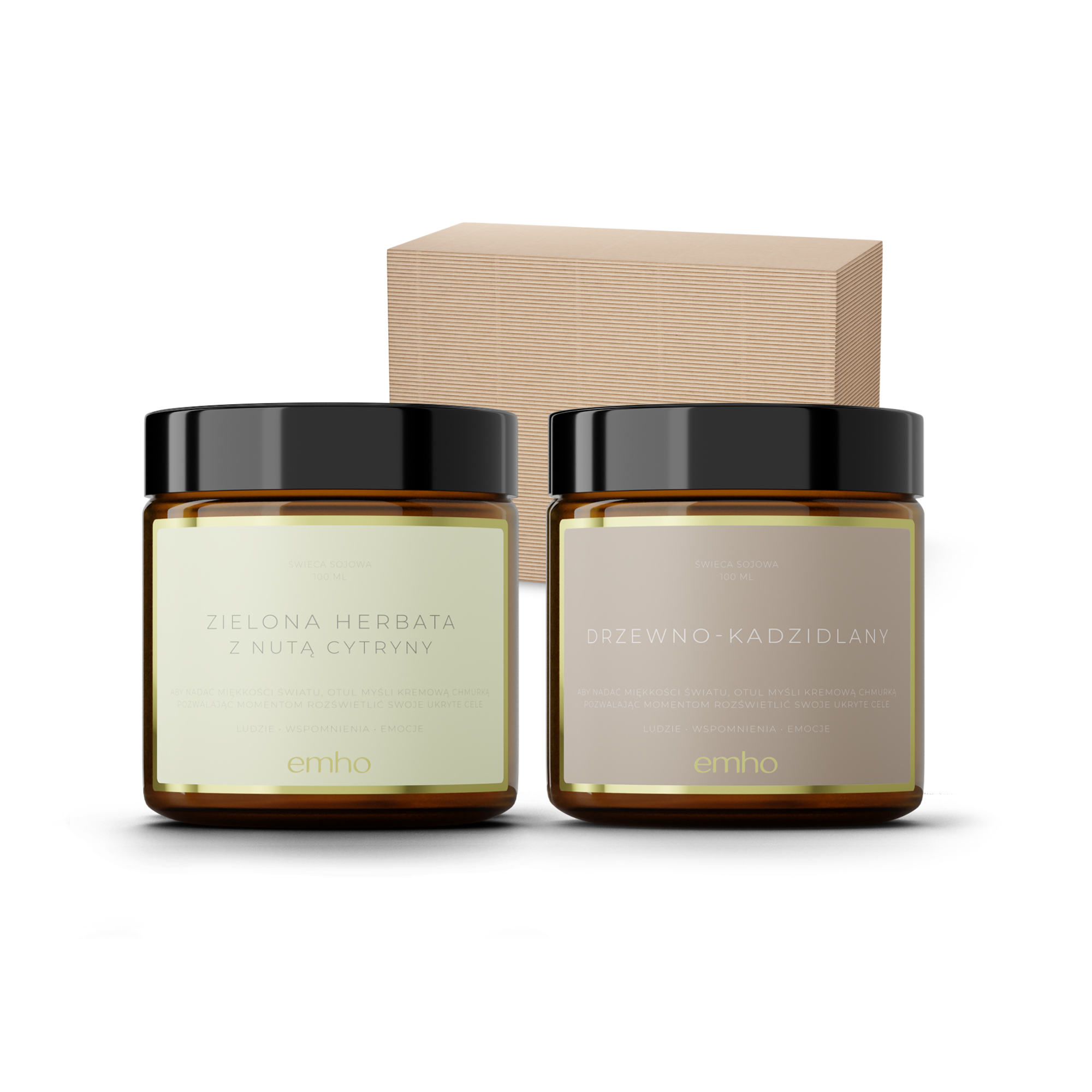 Zestaw świec DRZEWNY+HERBATA