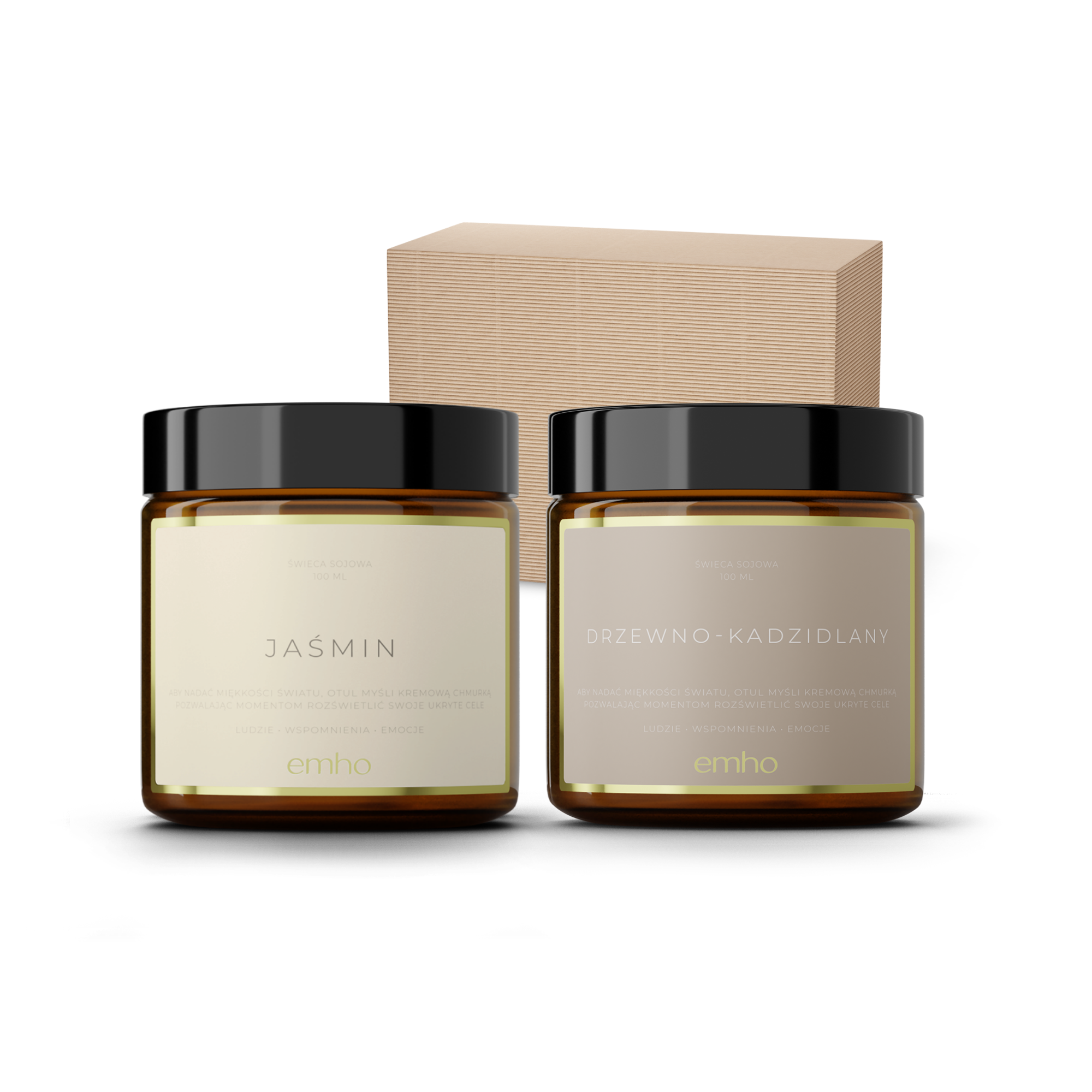 Zestaw świec DRZEWNY+JAŚMIN