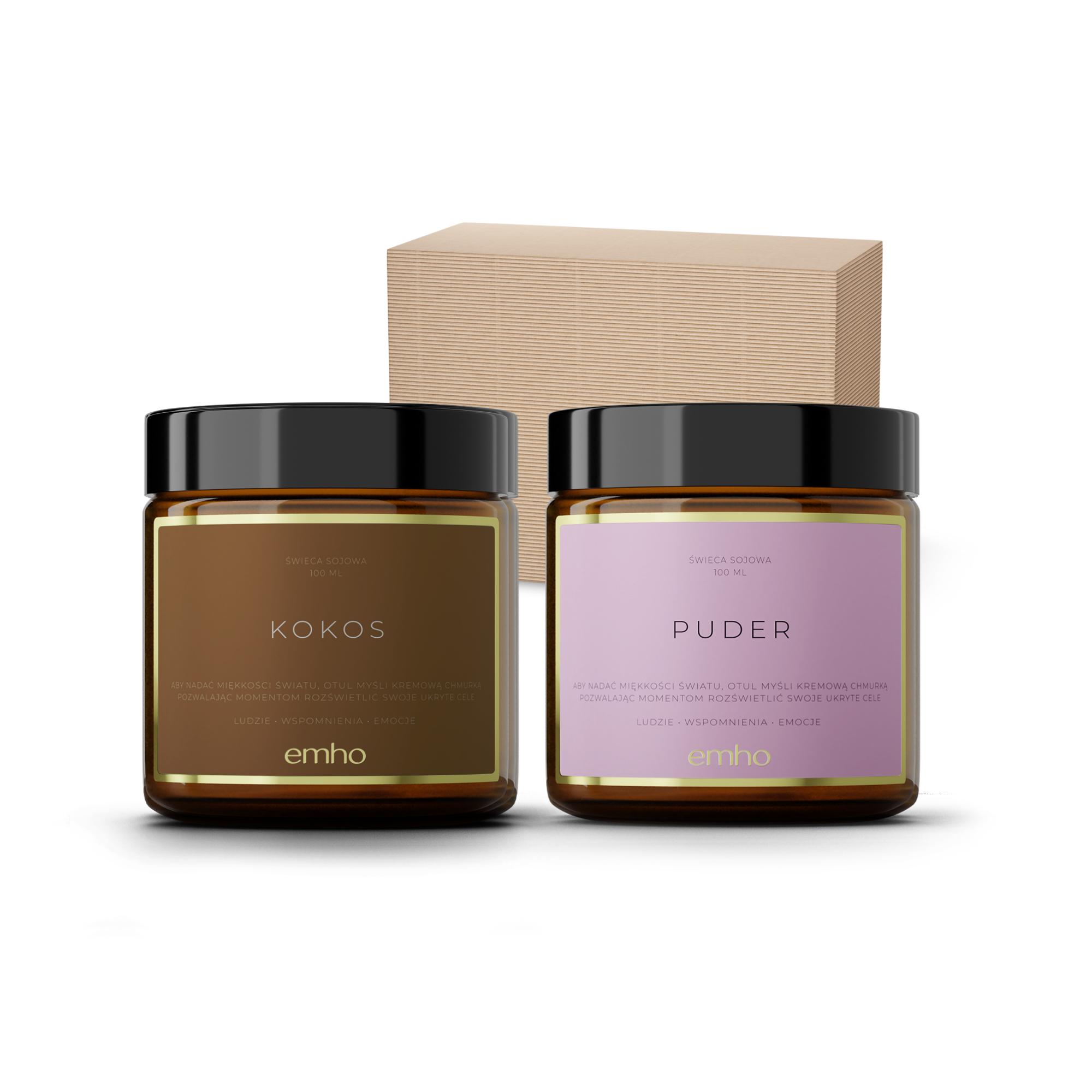 Zestaw świec KOKOS+PUDER