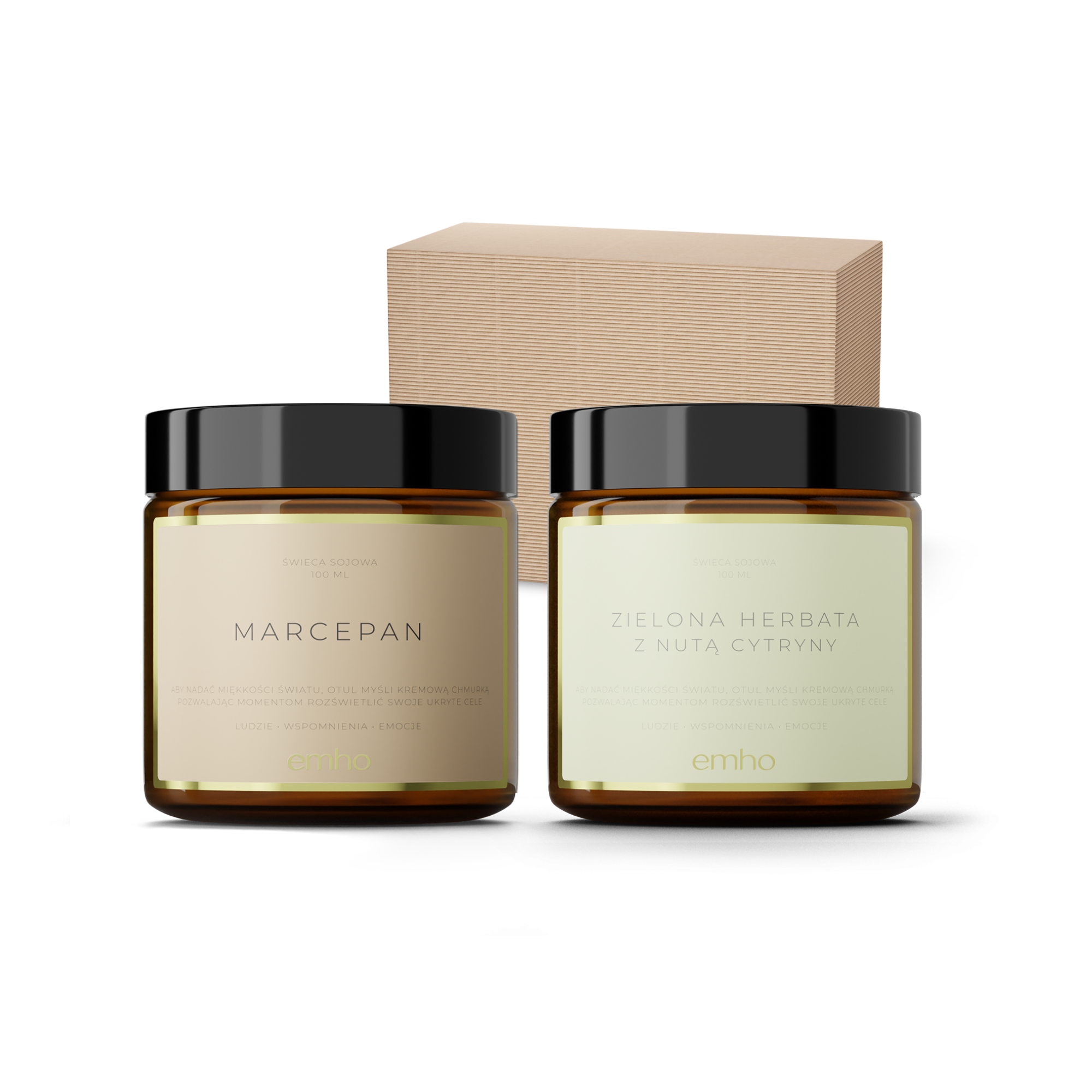 Zestaw świec MARCEPAN+HERBATA