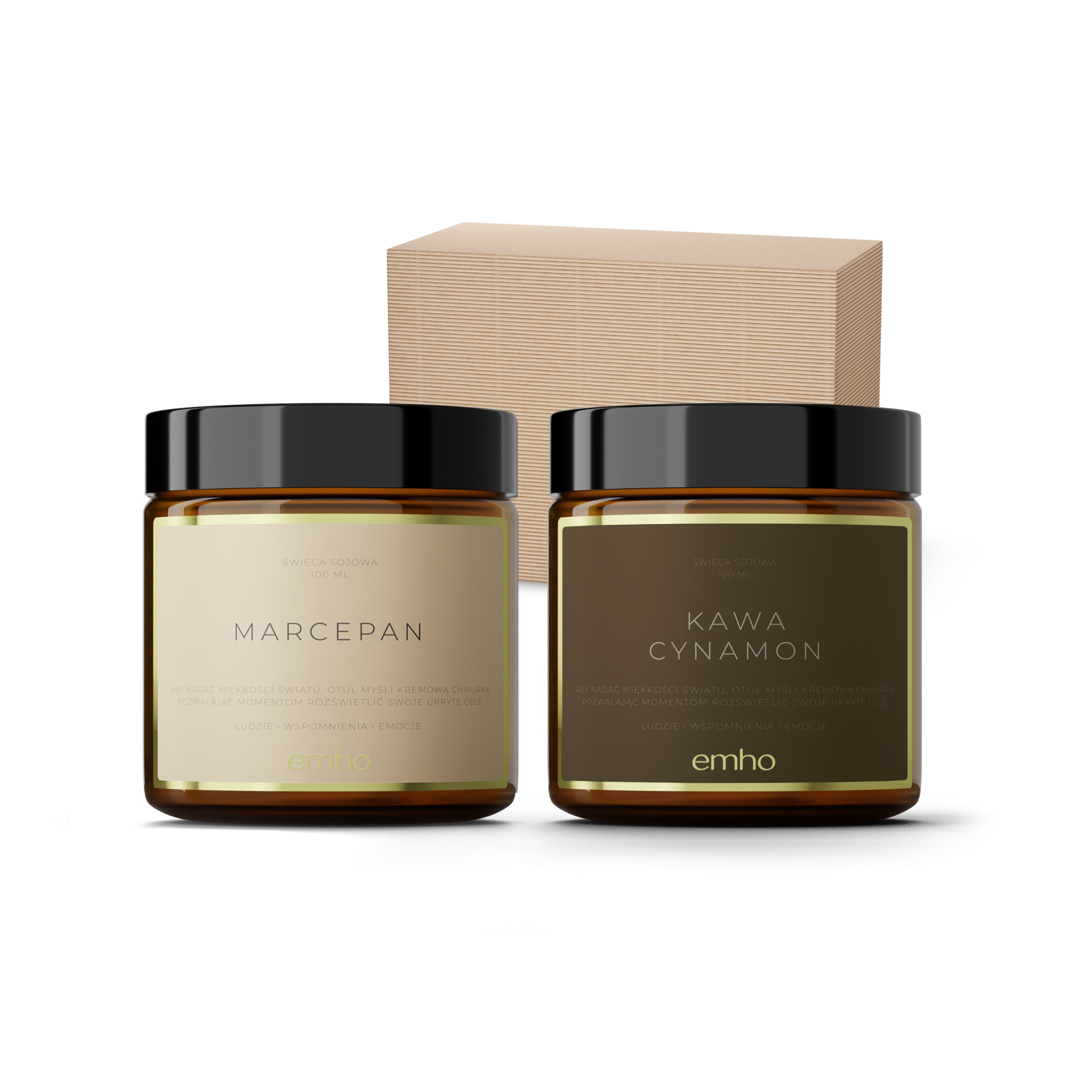 Zestaw świec MARCEPAN+KAWA