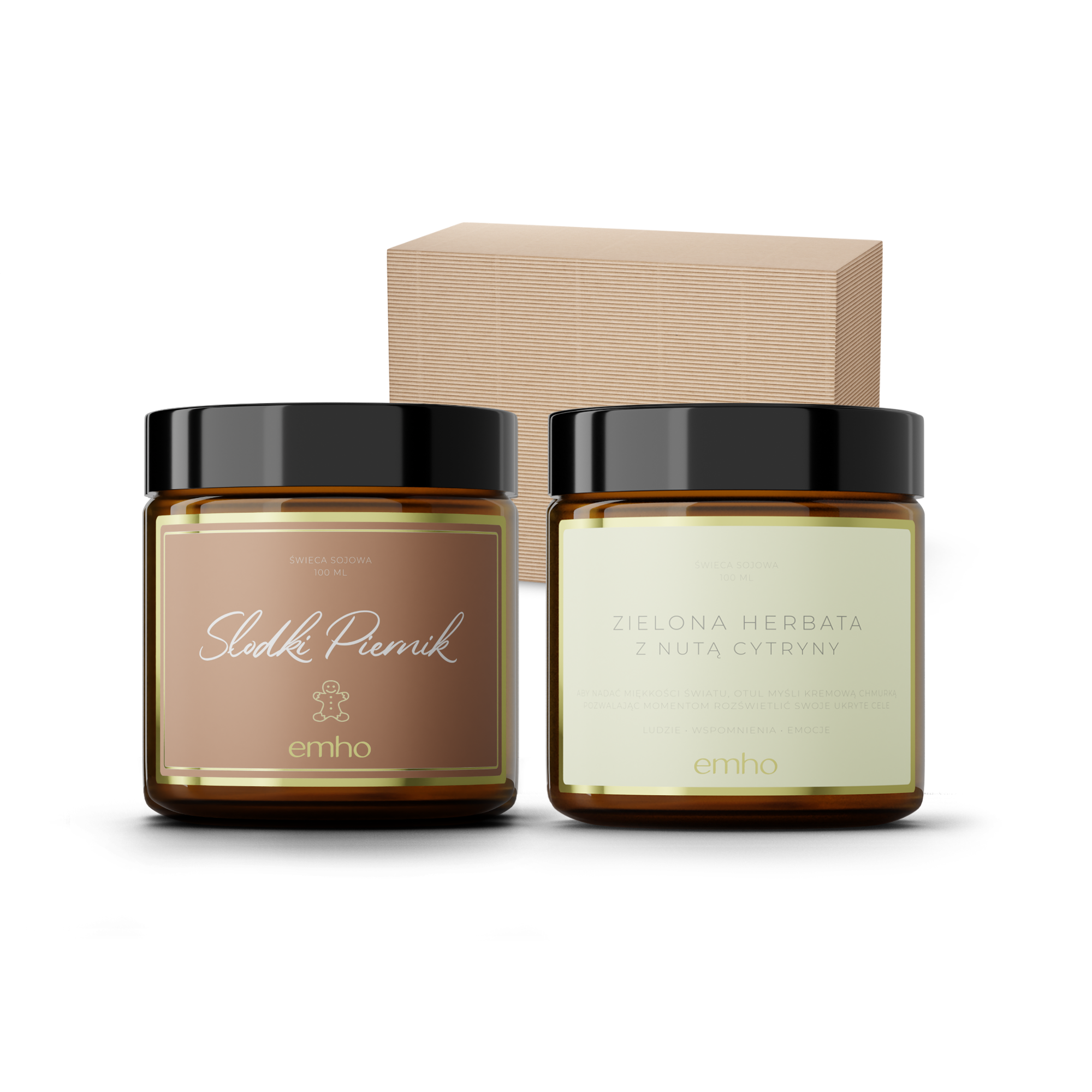 Zestaw świec PIERNIK+HERBATA