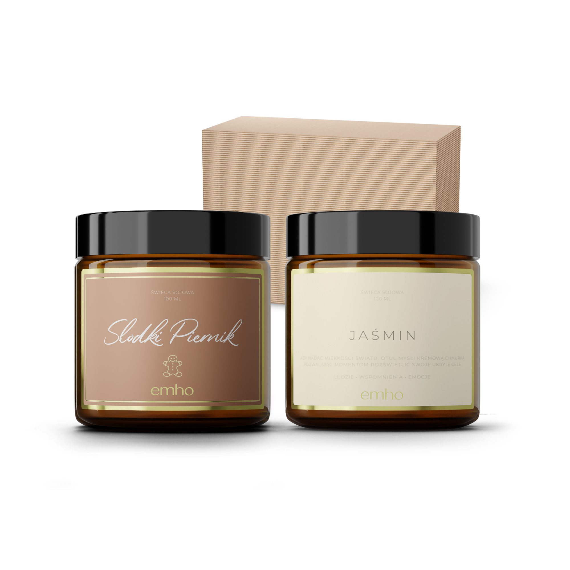 Zestaw świec PIERNIK+JAŚMIN
