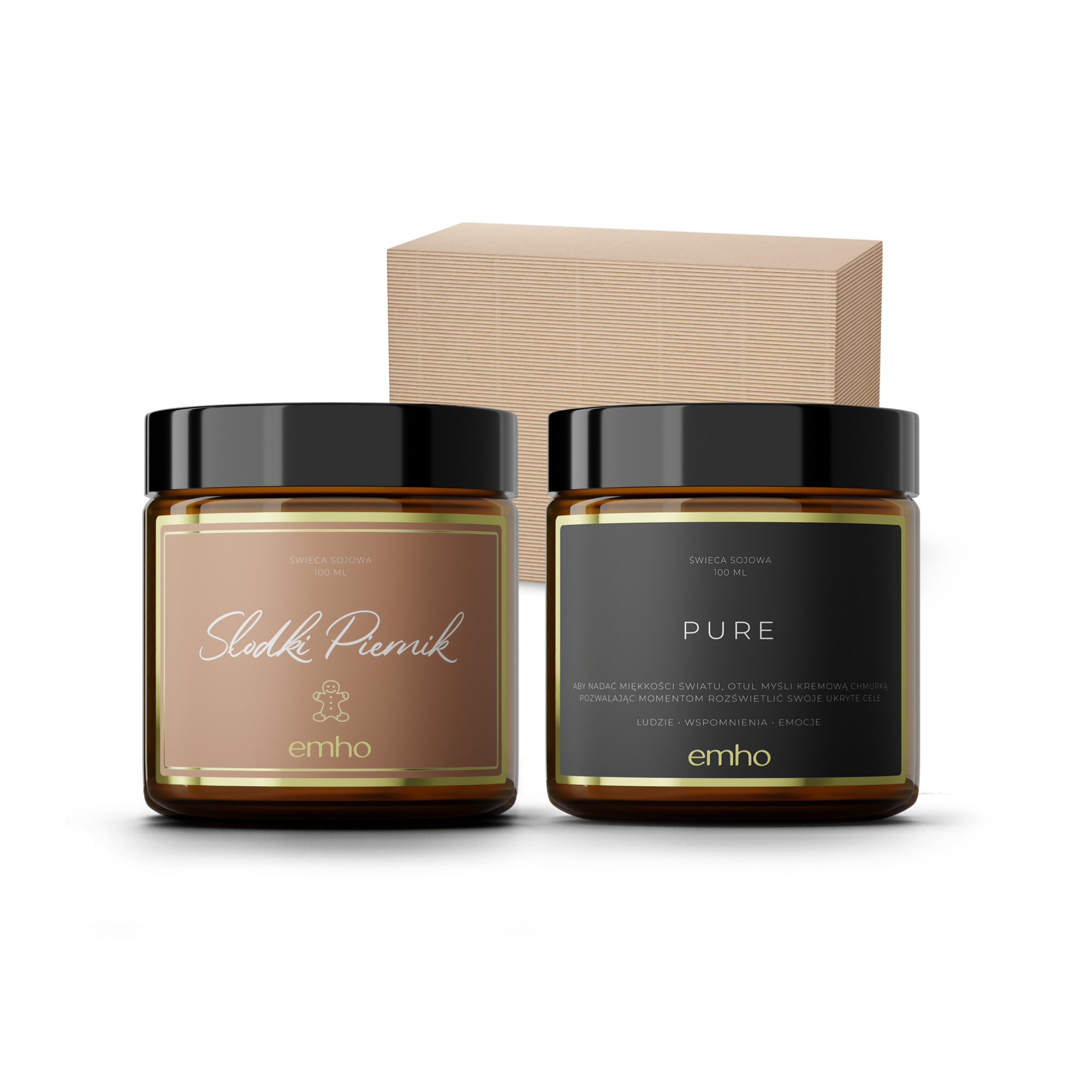 Zestaw świec PIERNIK+PURE