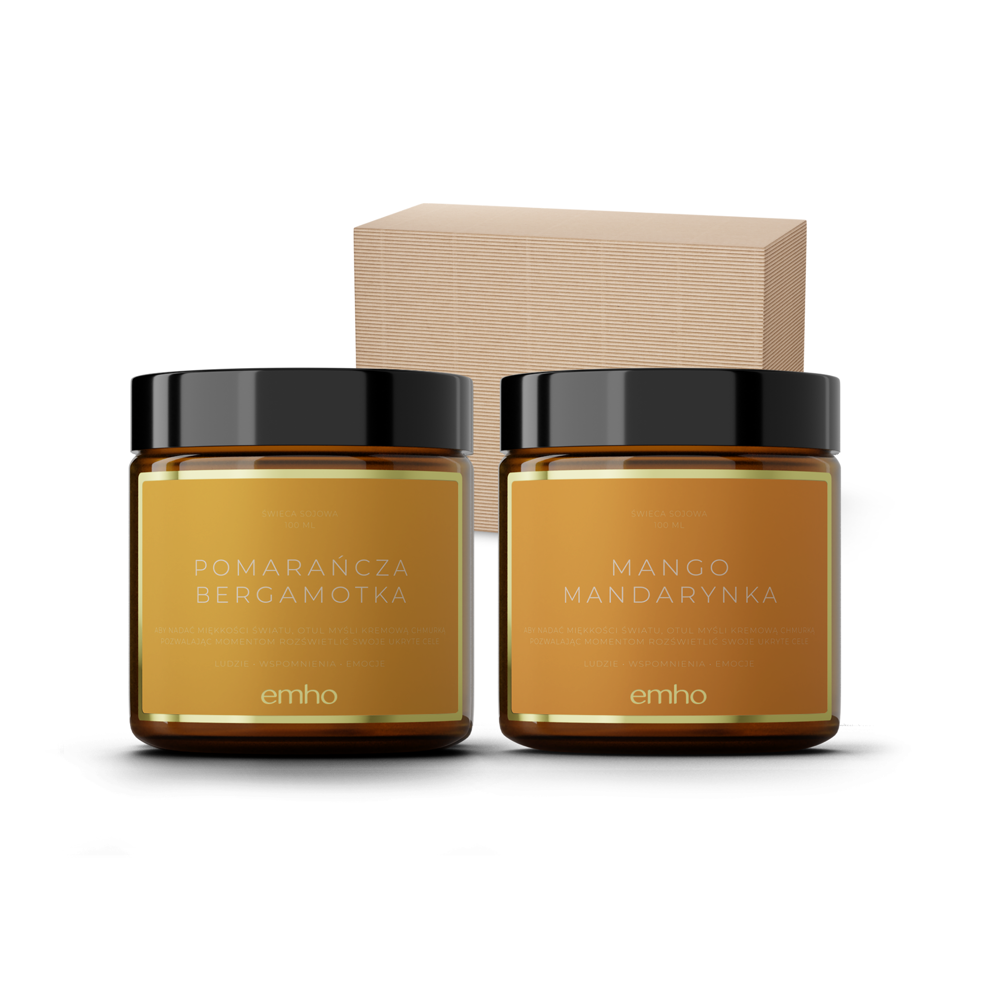 Zestaw świec POMARAŃCZA+MANGO