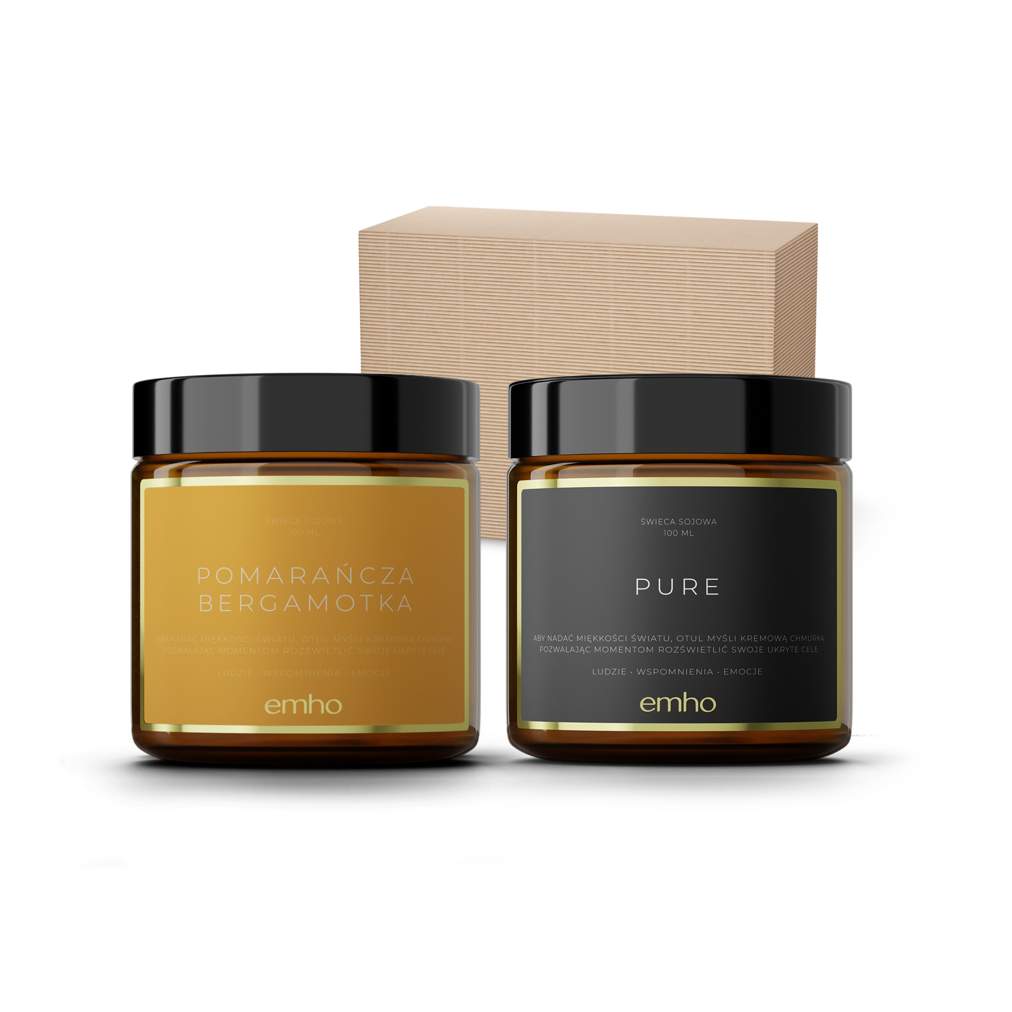 Zestaw świec POMARAŃCZA+PURE