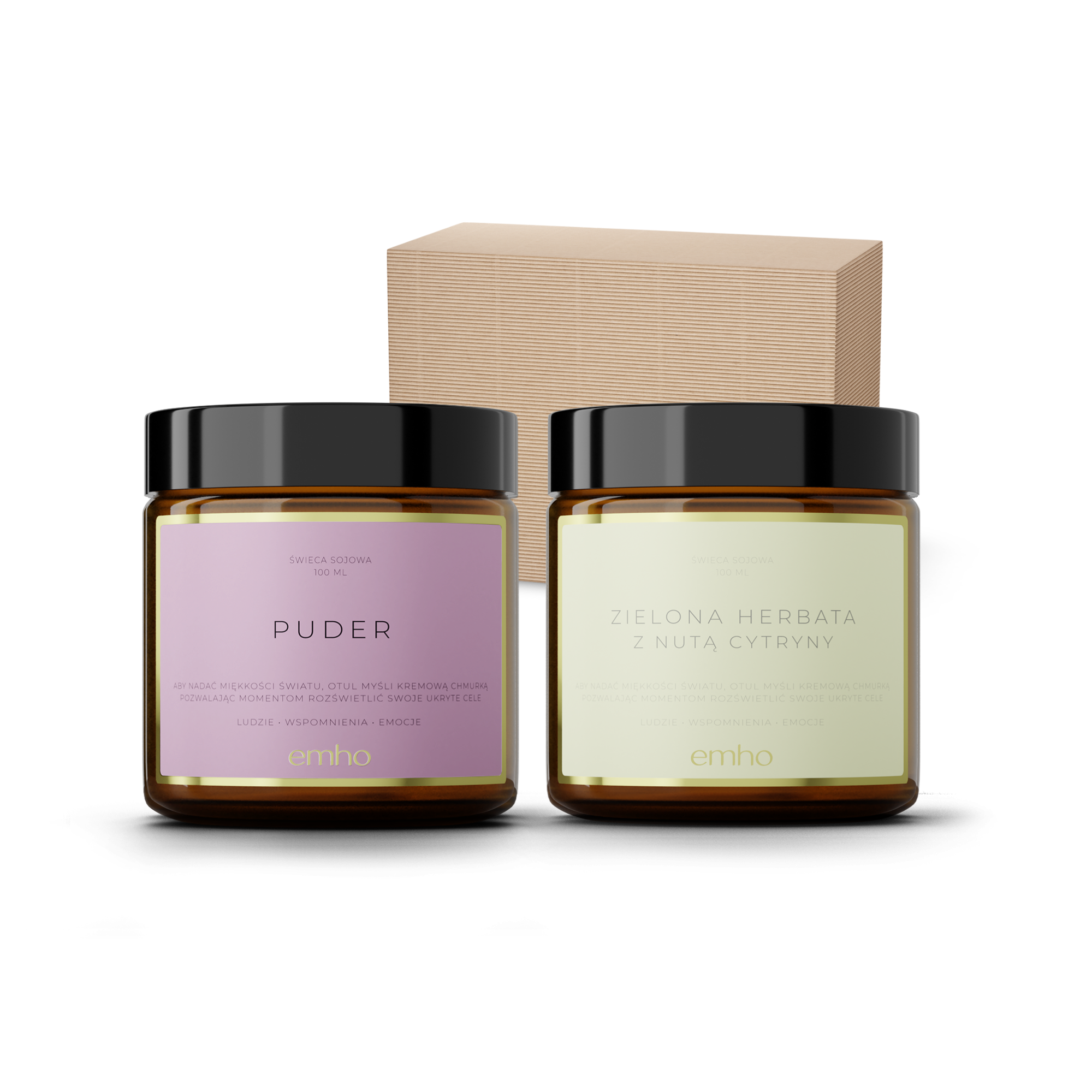 Zestaw świec PUDER+HERBATA
