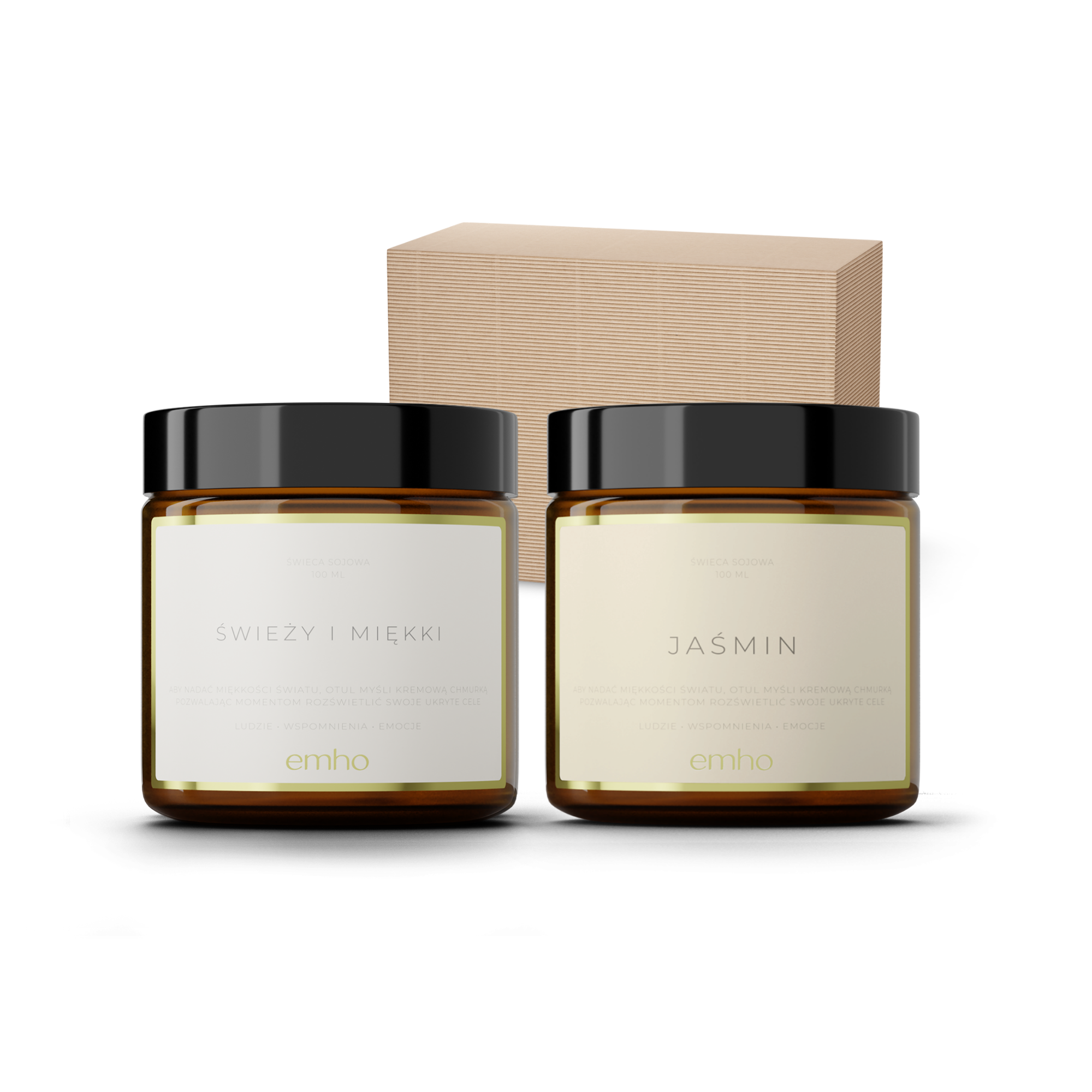Zestaw świec ŚWIEŻY+JAŚMIN