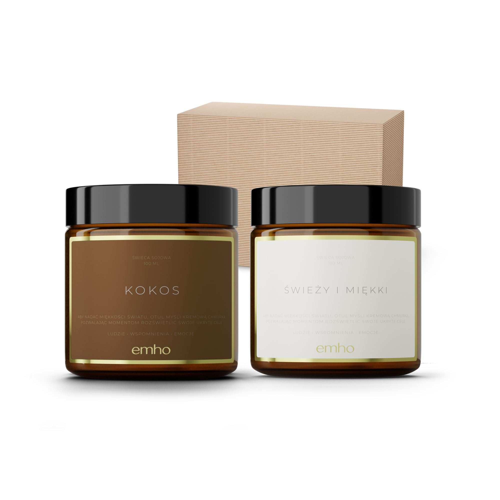 Zestaw świec ŚWIEŻY+KOKOS