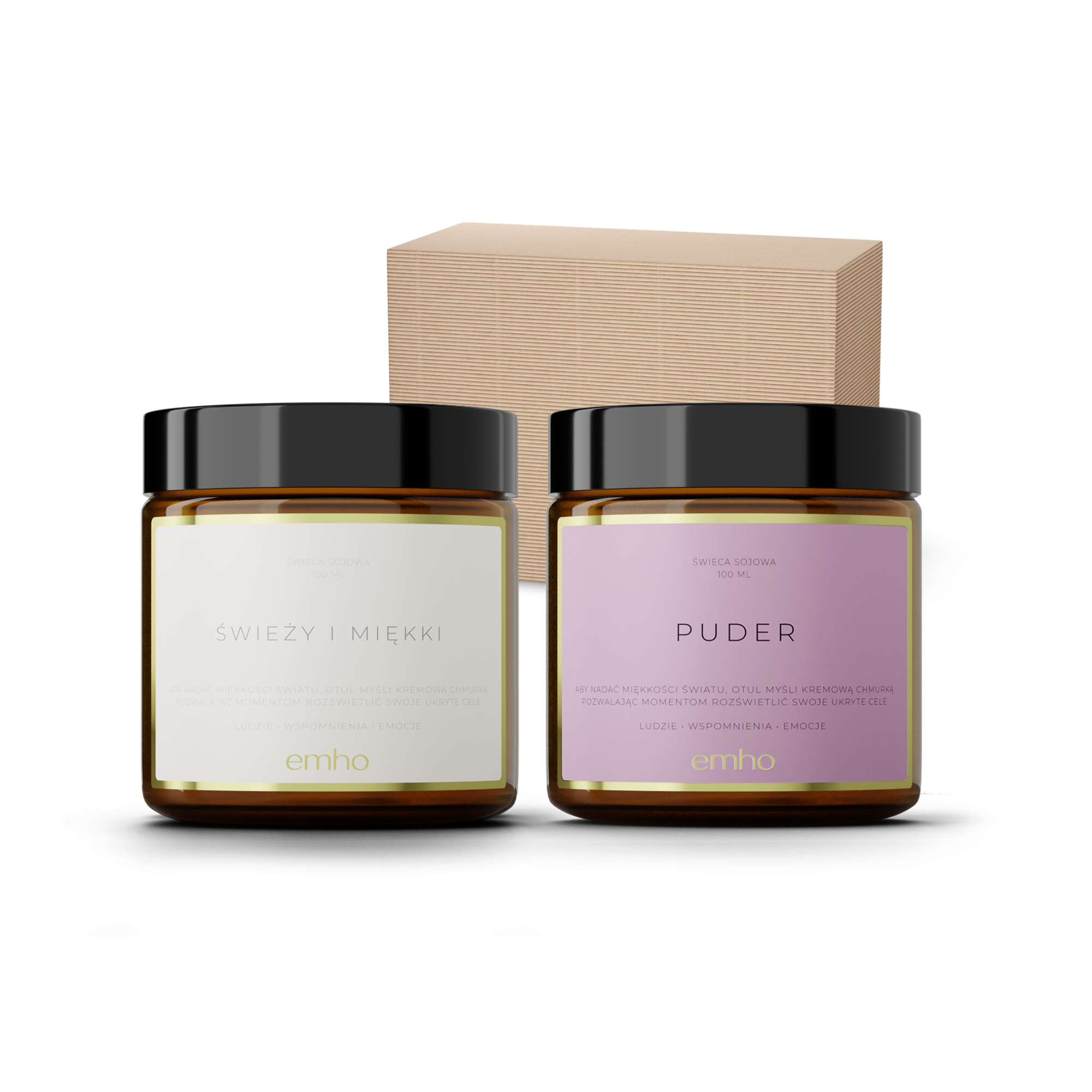 Zestaw świec ŚWIEŻY+PUDER