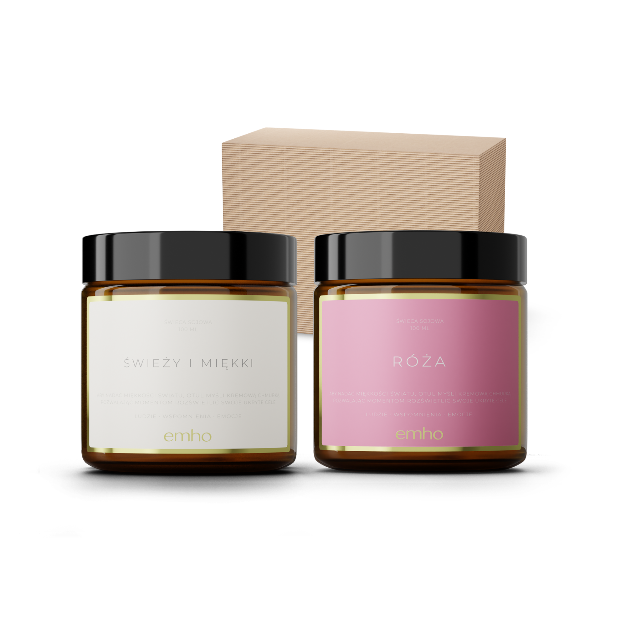 Zestaw świec ŚWIEŻY+RÓŻA