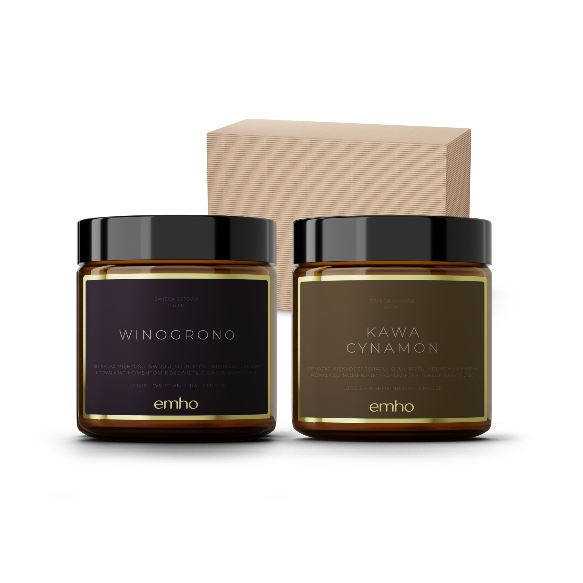 Zestaw świec WINOGRONO+KAWA