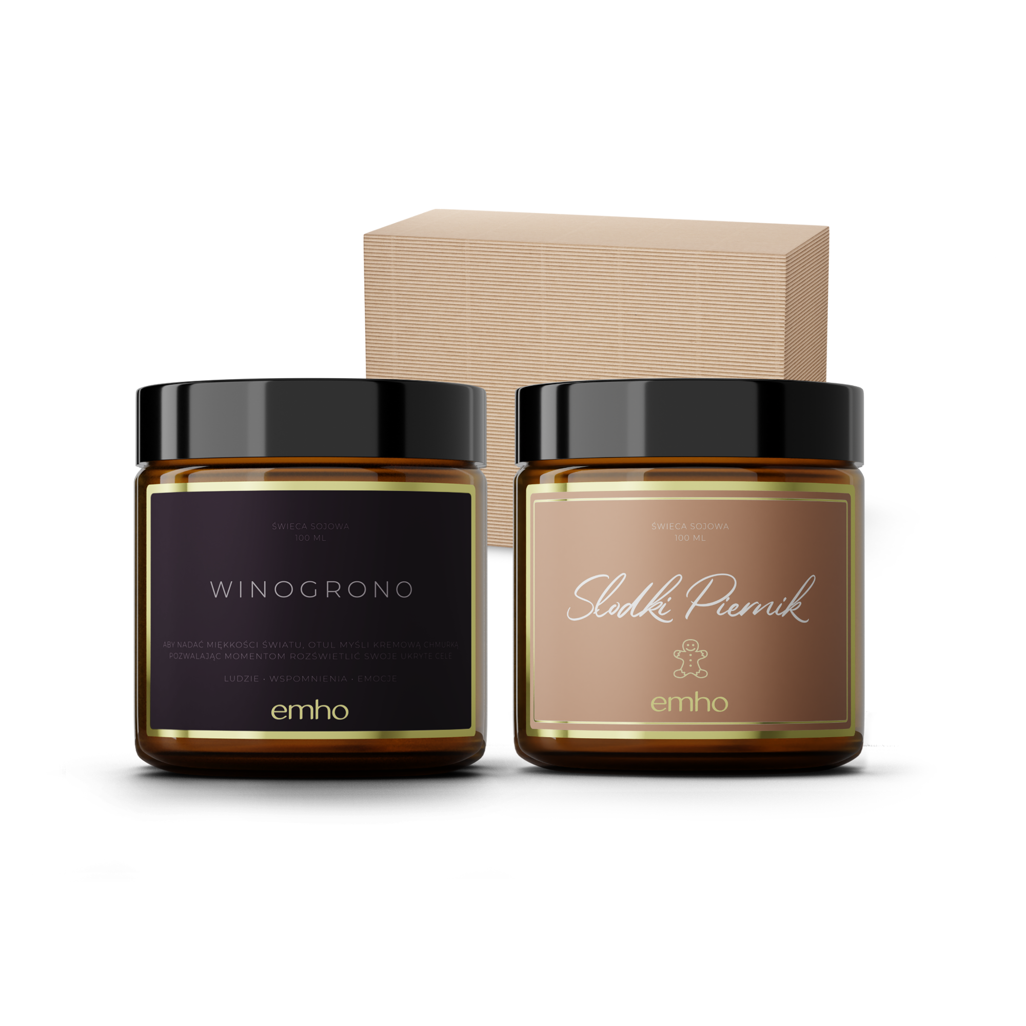 Zestaw świec WINOGRONO+PIERNIK