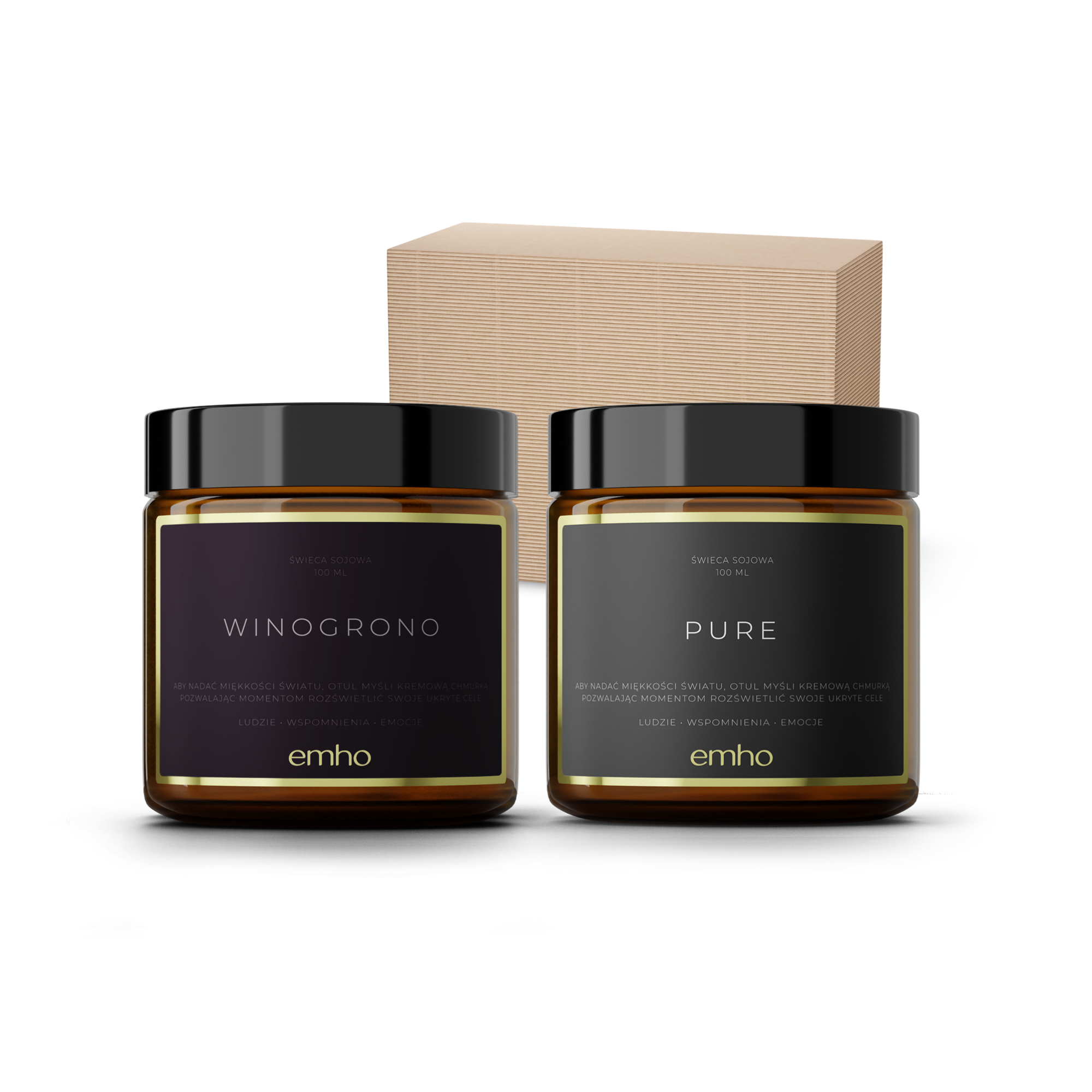Zestaw świec WINOGRONO+PURE